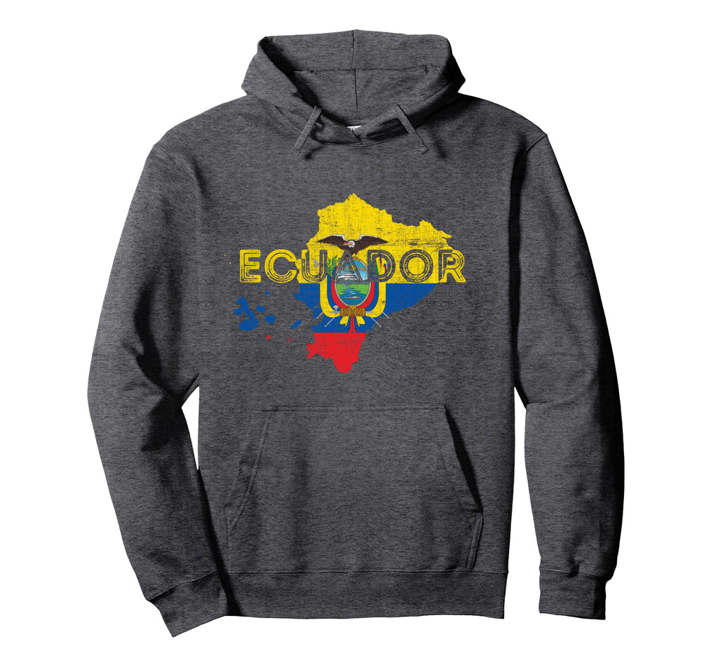 Ecuadorian Map And Flag Souvenir Hoodie - Unique Graphic Men Women - T-Shirt, Sweatshirt, Hoodie