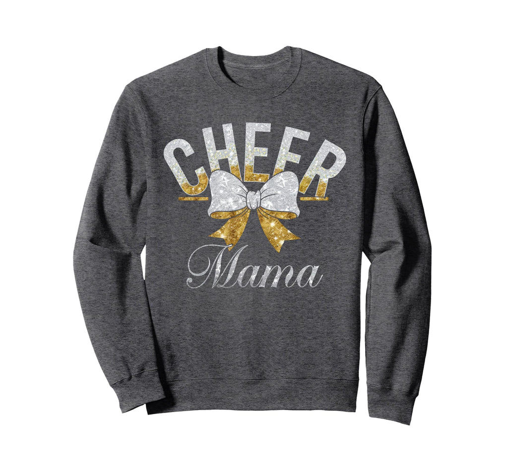 Cheer Mom Mother Bow Cheerleader Sweatshirt - Aesthetic Graphic Unisex - T-Shirt, Sweatshirt, Hoodie