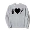 Peace Love Hip Hop Old School Rap Sweatshirt - Custom Art Print Men Women - T-Shirt, Sweatshirt, Hoodie