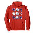 Baseball Coquette Bow Baseball Mama Hoodie - Minimalist Print Unisex - T-Shirt, Sweatshirt, Hoodie