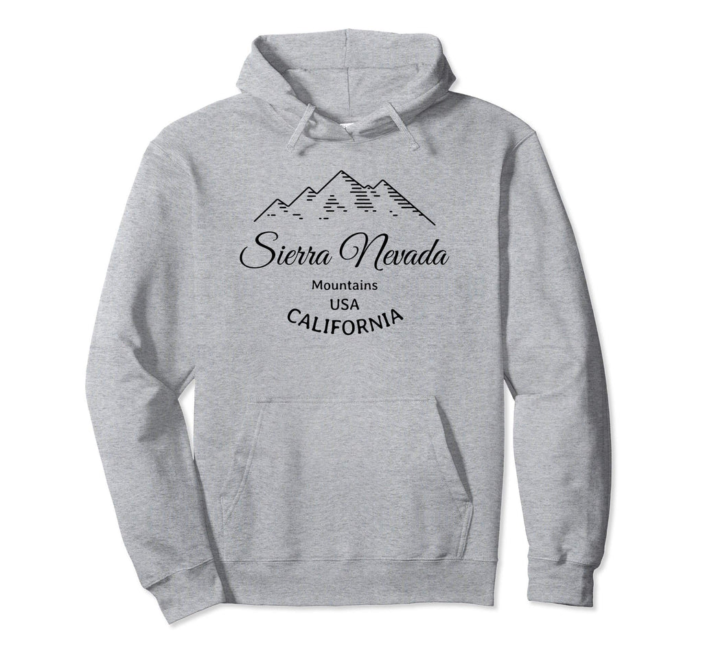 Sierra Nevada Mountains And Distressed Hoodie - Streetwear Style Unisex - T-Shirt, Sweatshirt, Hoodie