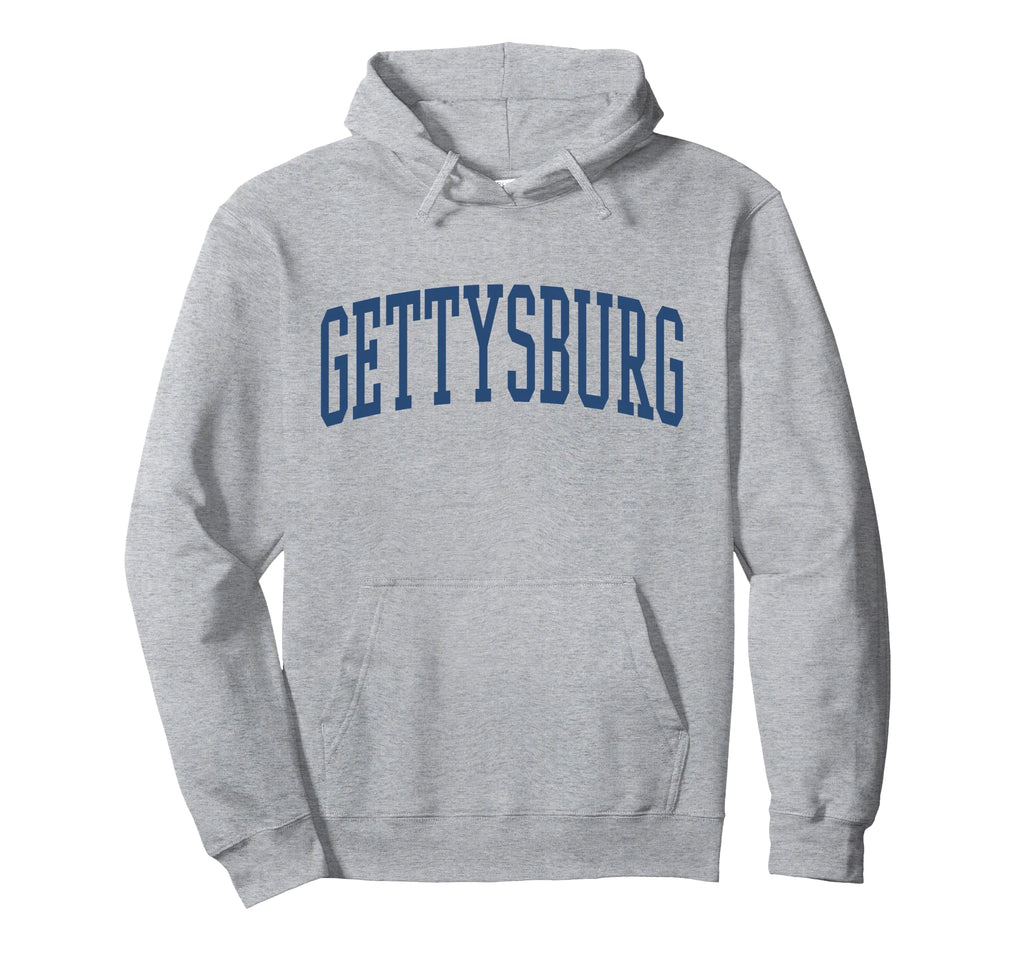 Varsity Grey Gettysburg Hoodie - Aesthetic Graphic for Adults - T-Shirt, Sweatshirt, Hoodie