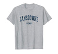 Lansdowne Pennsylvania Pa Varsity Sports T-Shirt - Novelty Apparel Unisex - T-Shirt, Sweatshirt, Hoodie