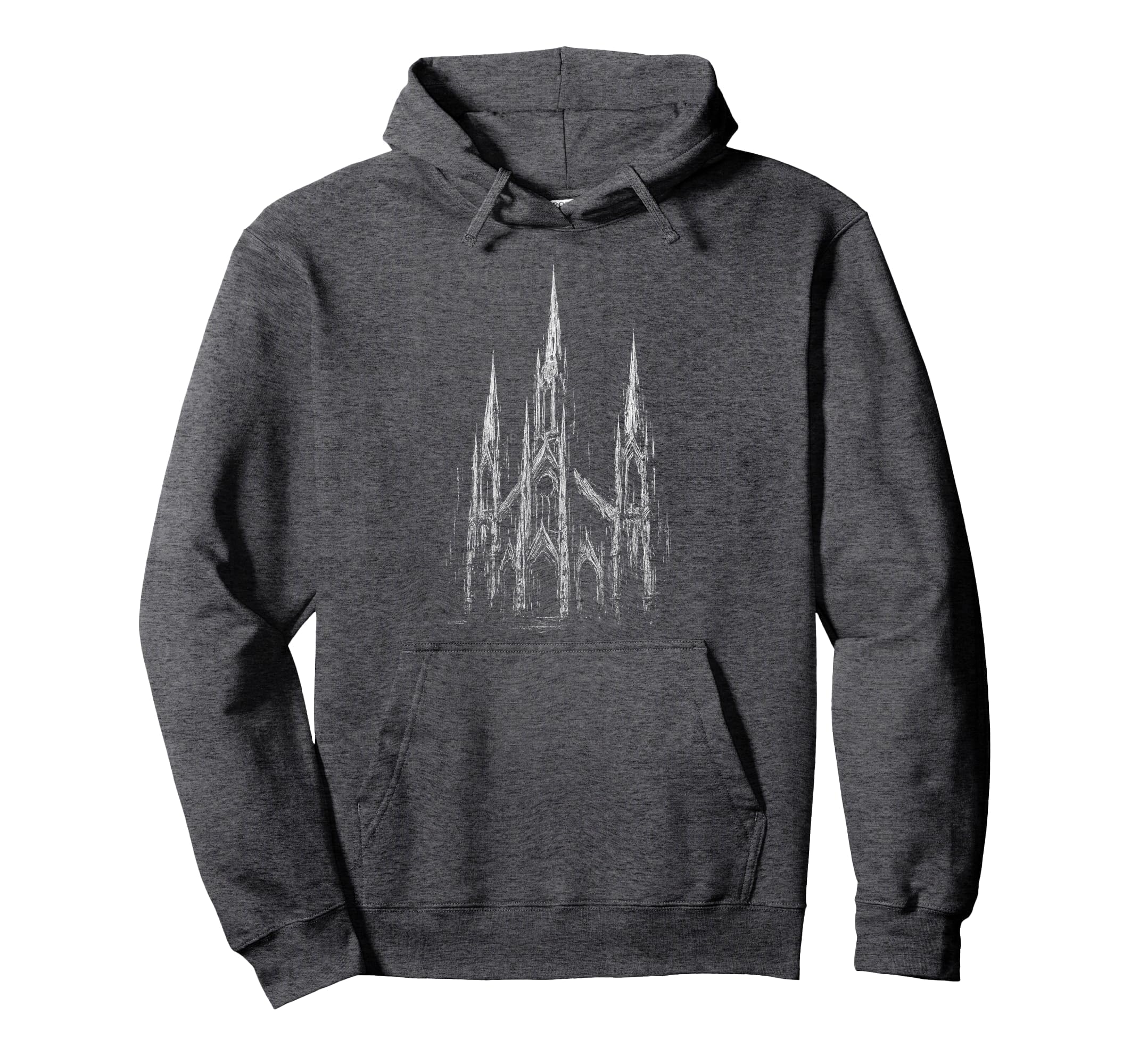 Gothic Church Cathedral Grunge Goth Dark Hoodie - Custom Art Print Unisex - T-Shirt, Sweatshirt, Hoodie