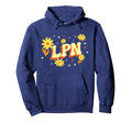 Lpn Licensed Practical Nurse Flower Hoodie - Custom Art Print Men Women - T-Shirt, Sweatshirt, Hoodie