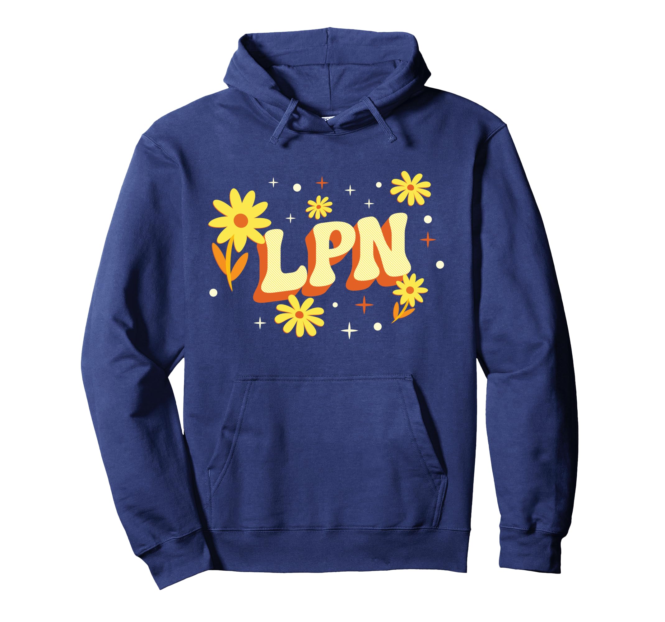 Lpn Licensed Practical Nurse Flower Hoodie - Custom Art Print Men Women - T-Shirt, Sweatshirt, Hoodie