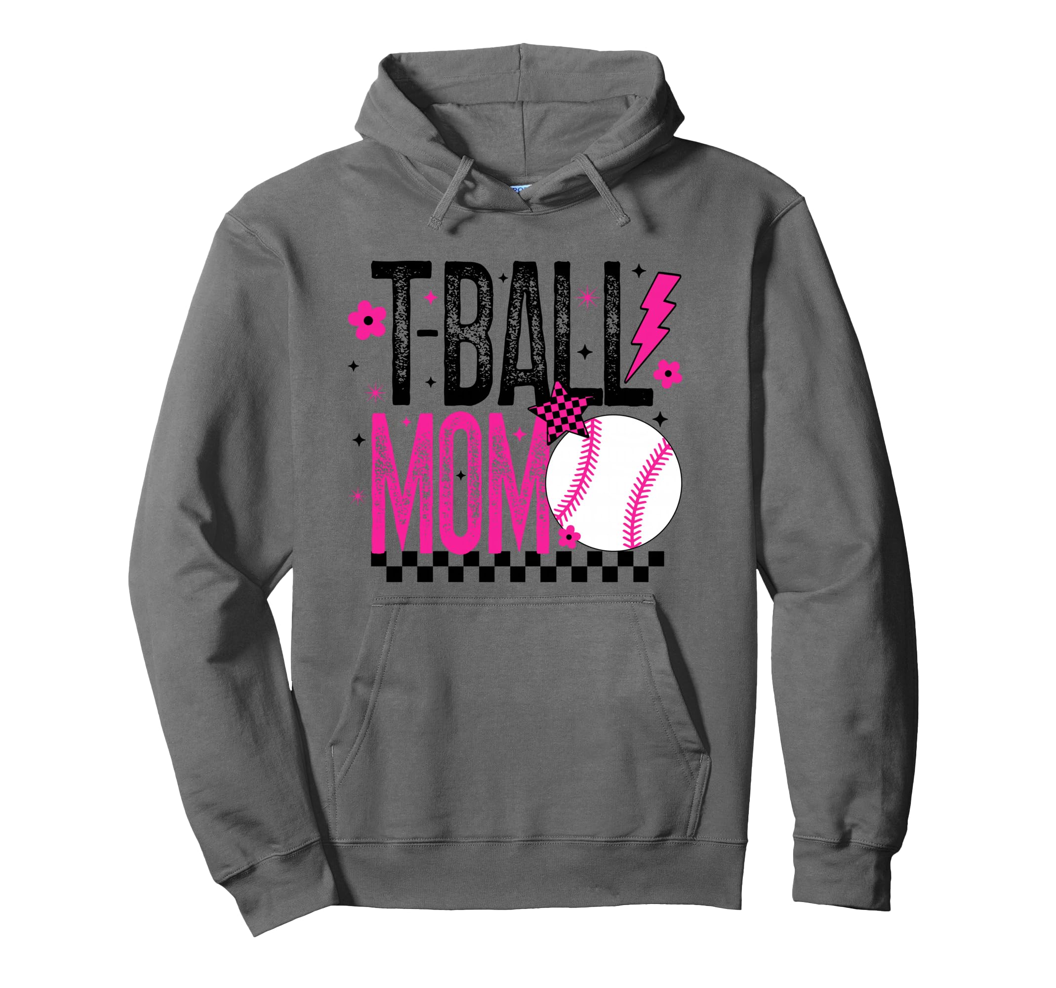 Tball Mom Ball Baseball Hoodie - Fun Novelty Design Unisex - T-Shirt, Sweatshirt, Hoodie