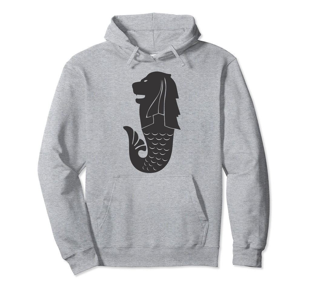 Merlion Distressed Hoodie - Aesthetic Graphic Unisex - T-Shirt, Sweatshirt, Hoodie