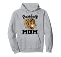 Baseball Mom Leopard Heart Baseball Game Hoodie - Unique Graphic Men Women - T-Shirt, Sweatshirt, Hoodie