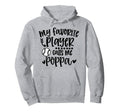 My Favorite Baseball Player Calls Me Hoodie - Trendy Graphic Men Women - T-Shirt, Sweatshirt, Hoodie