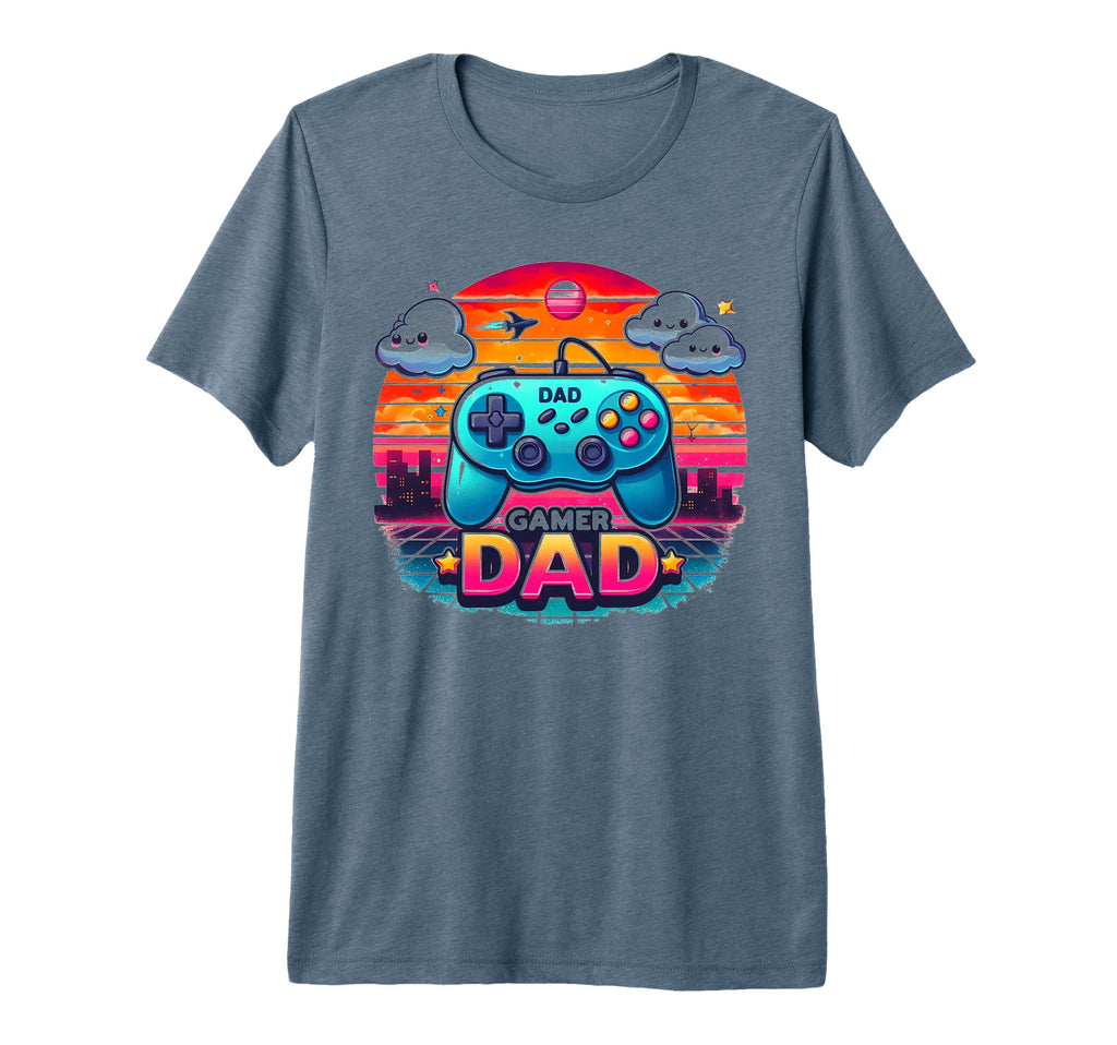 Gamer Dad Game Controller Gaming T-Shirt - Fun Novelty Design Men Women - T-Shirt, Sweatshirt, Hoodie