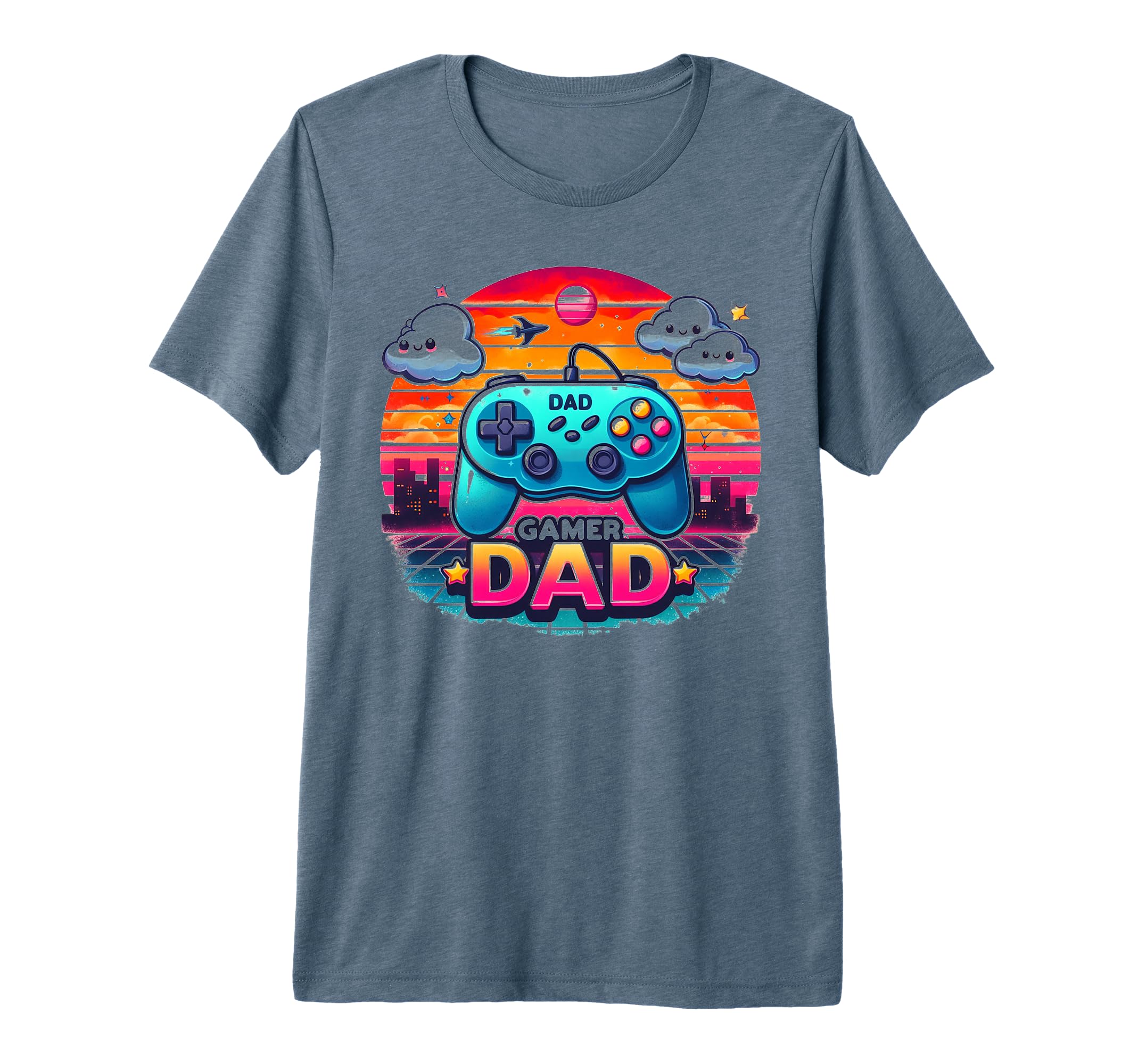 Gamer Dad Game Controller Gaming T-Shirt - Fun Novelty Design Men Women - T-Shirt, Sweatshirt, Hoodie