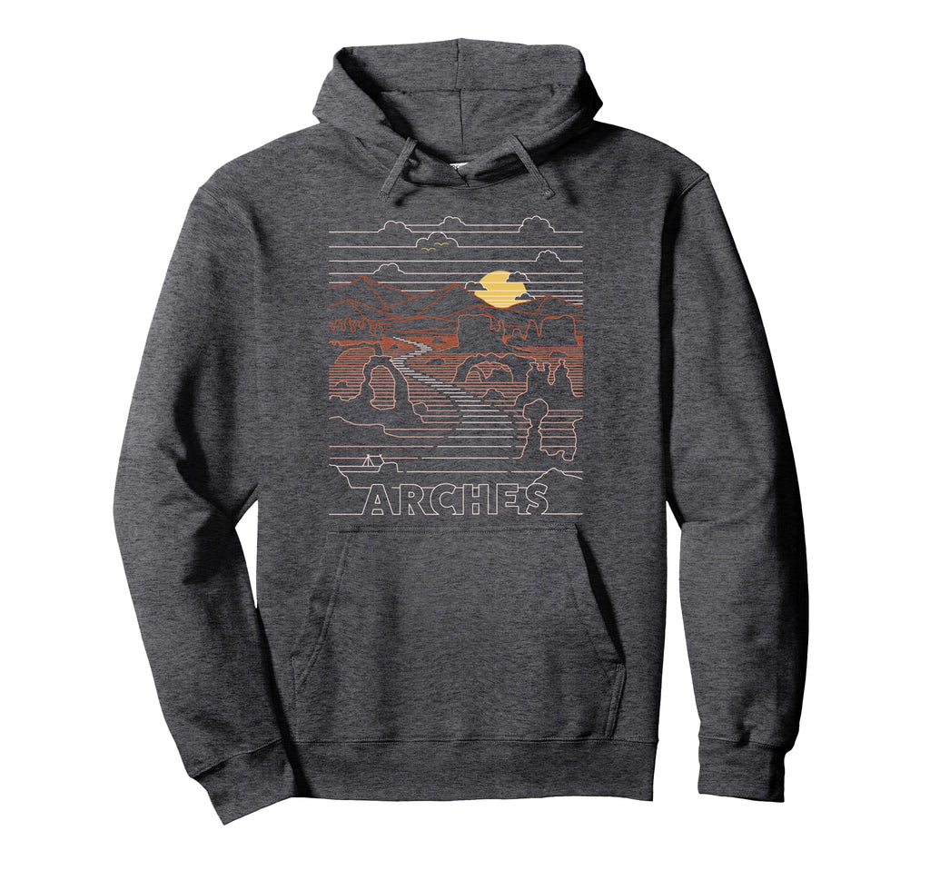 Arches National Park Delicate Arch Moab Hoodie - Unique Graphic Men Women - T-Shirt, Sweatshirt, Hoodie