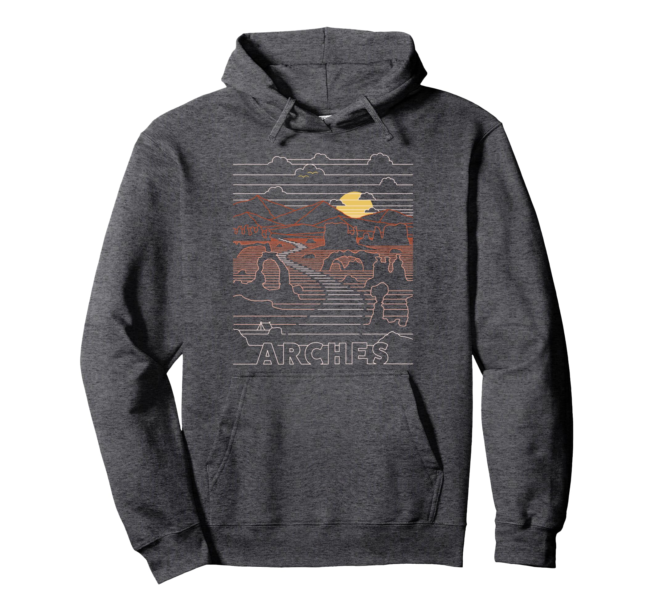 Arches National Park Delicate Arch Moab Hoodie - Unique Graphic Men Women - T-Shirt, Sweatshirt, Hoodie
