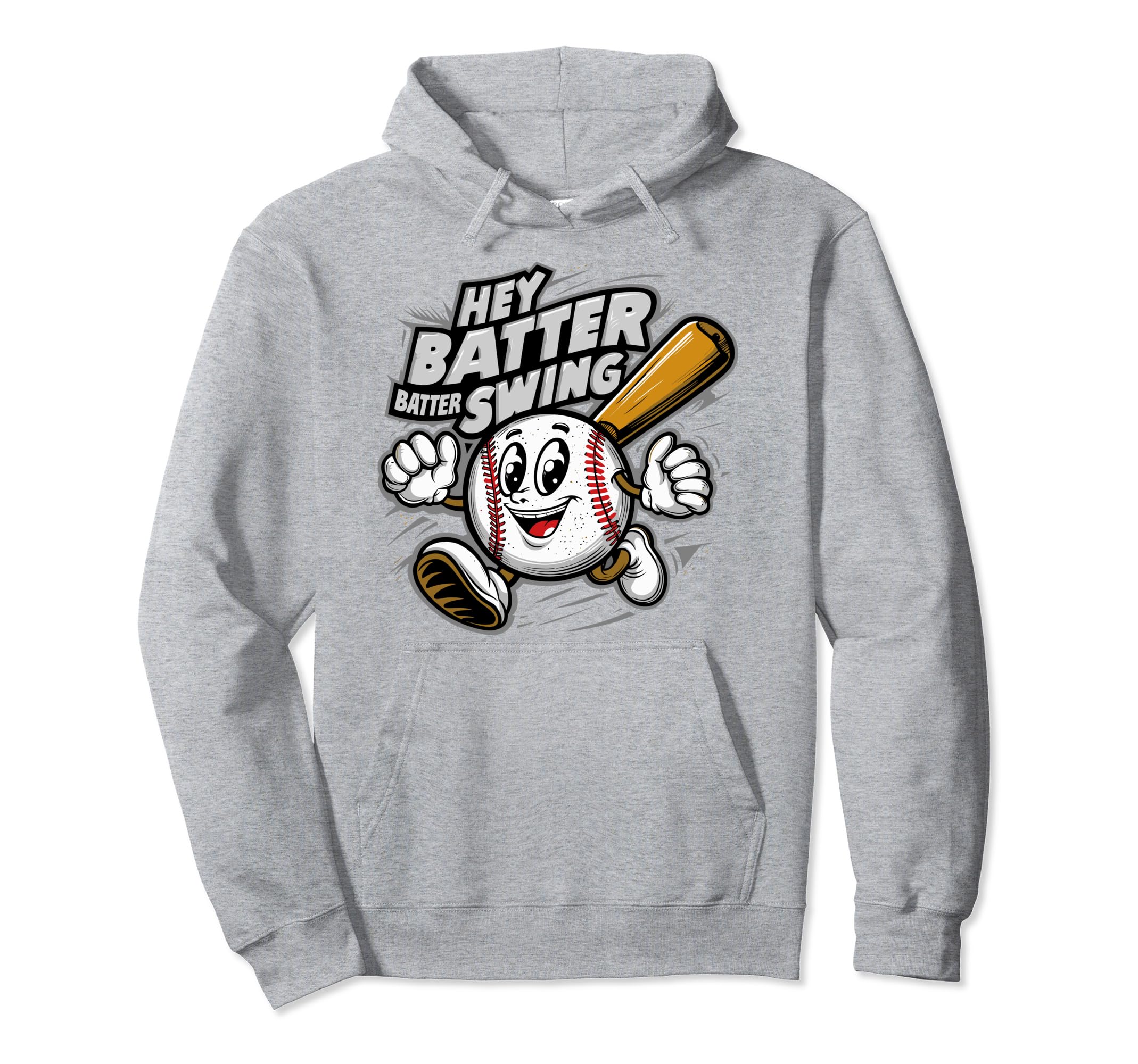 Hey Batter Batter Swing Baseball Mom Hoodie - Minimalist Print for Adults - T-Shirt, Sweatshirt, Hoodie