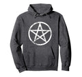 Distressed Pentagram Hoodie - Casual Everyday Wear Unisex - T-Shirt, Sweatshirt, Hoodie