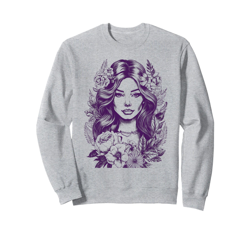 Bohemian Boho Flower Sweatshirt - Custom Art Print Unisex - T-Shirt, Sweatshirt, Hoodie