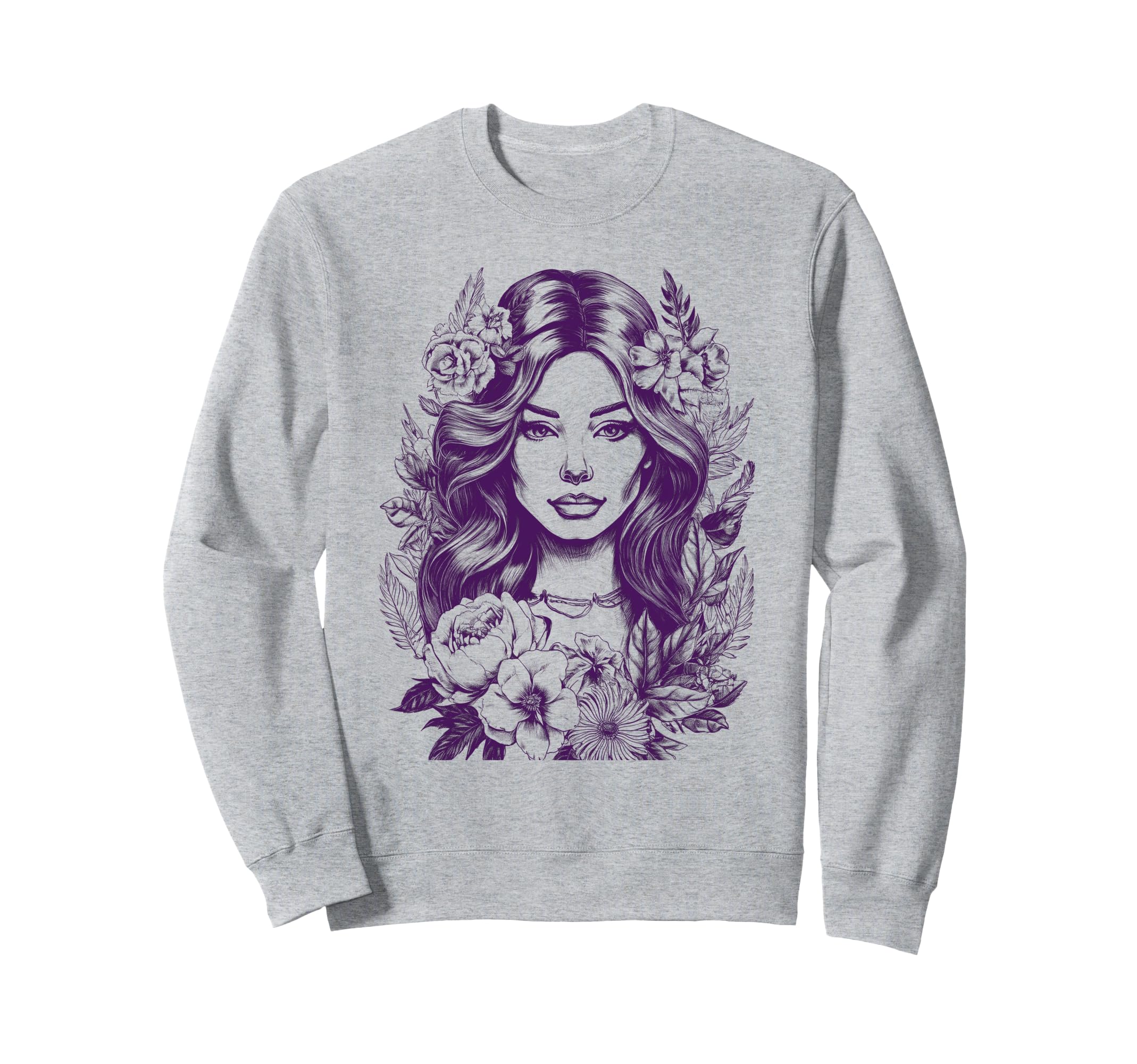 Bohemian Boho Flower Sweatshirt - Custom Art Print Unisex - T-Shirt, Sweatshirt, Hoodie