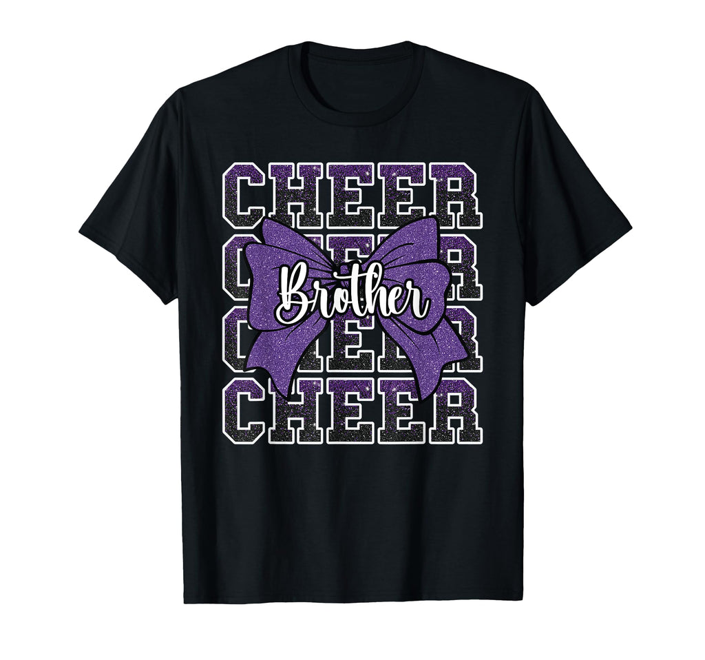 Cheer Brother Bow Sport Cheerleader T-Shirt - Unique Graphic for Adults - T-Shirt, Sweatshirt, Hoodie