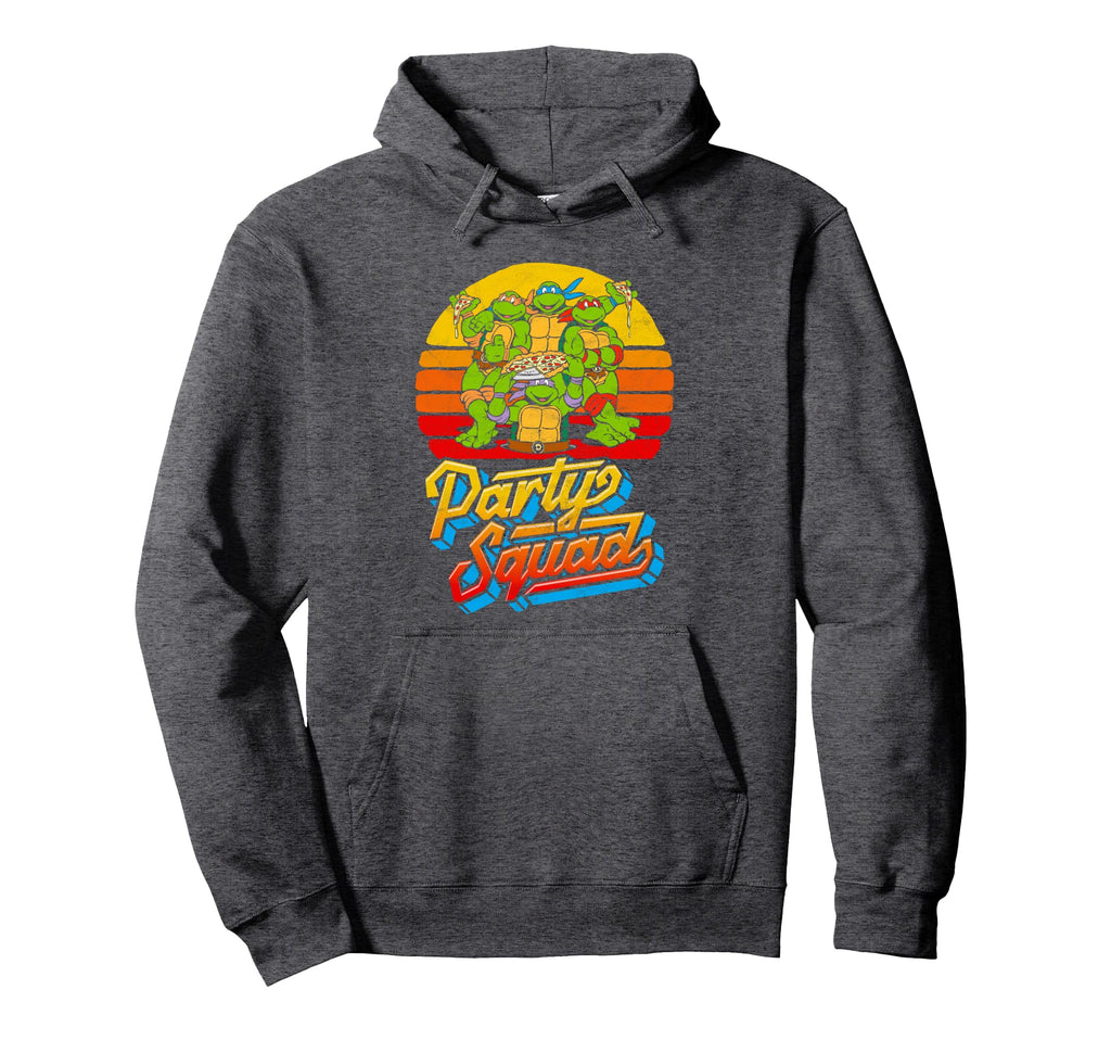 Party Squad Tmnt 80S Pizza Friends Hoodie - Novelty Apparel Men Women - T-Shirt, Sweatshirt, Hoodie