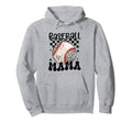 Baseball Mama Groovy Baseball Softball Hoodie - Streetwear Style Men Women - T-Shirt, Sweatshirt, Hoodie