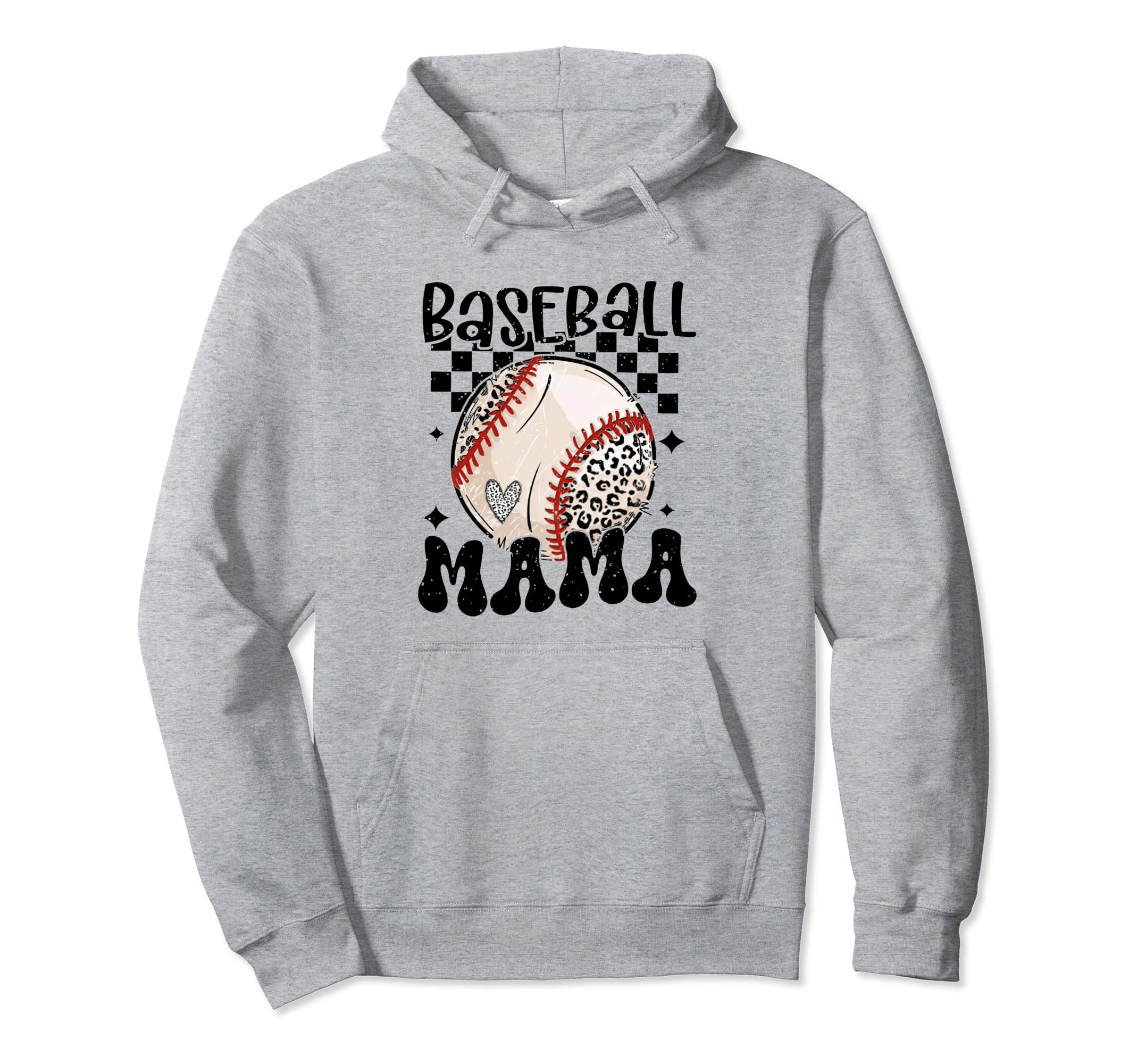 Baseball Mama Groovy Baseball Softball Hoodie - Streetwear Style Men Women - T-Shirt, Sweatshirt, Hoodie