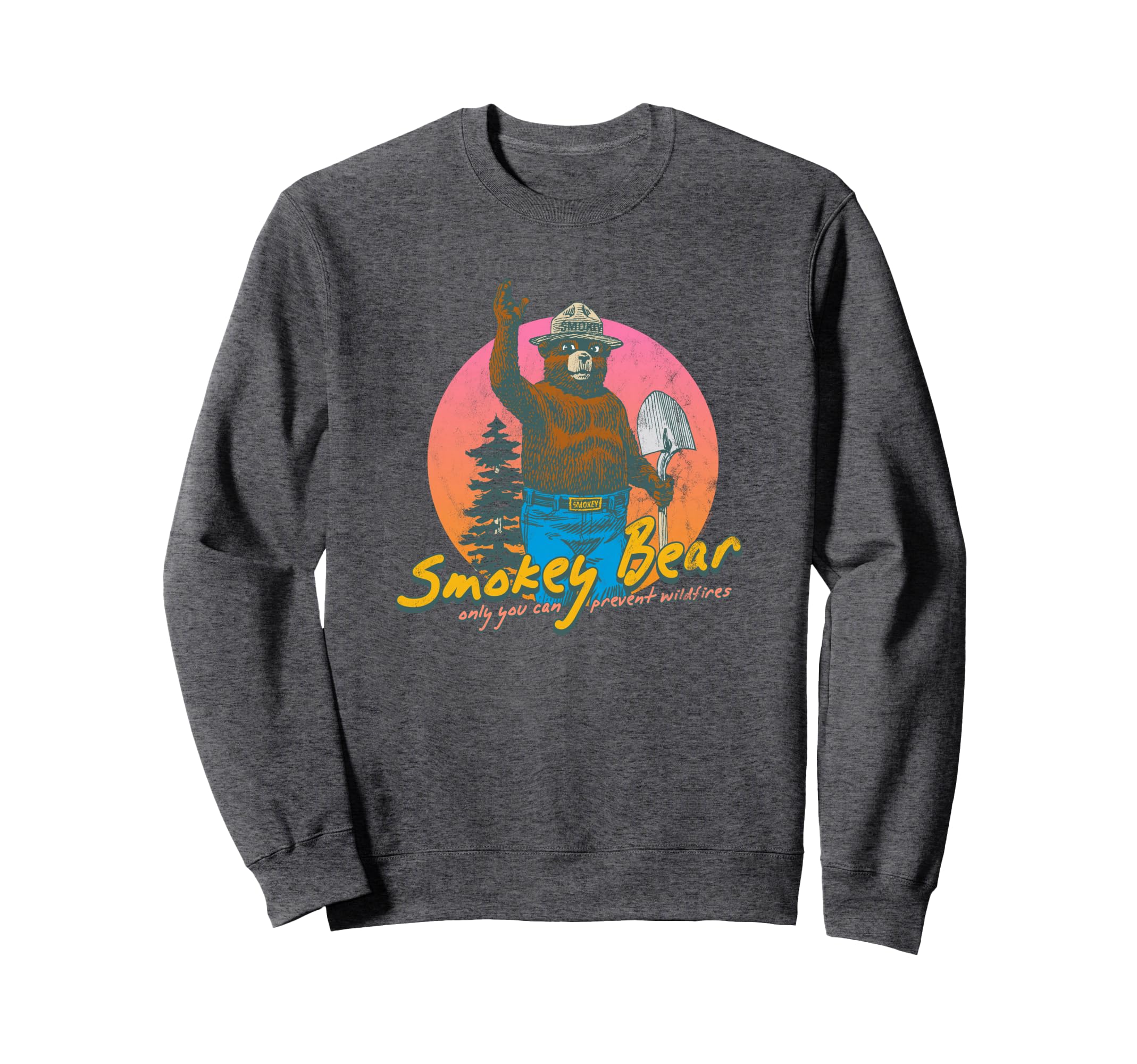 Smokey Bear Smokey Bear Colorful Sweatshirt - Unique Graphic Men Women - T-Shirt, Sweatshirt, Hoodie