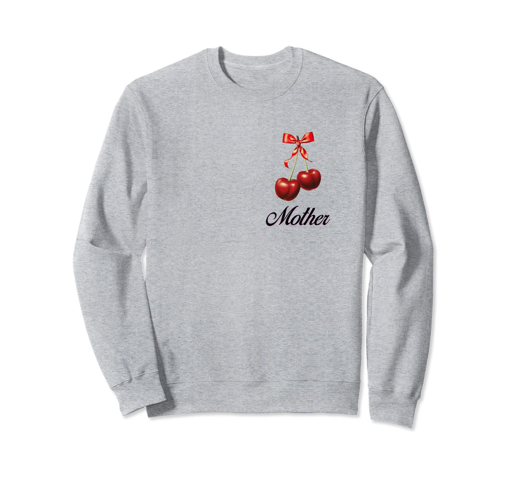 Mother Coquette Two Cherries Sweatshirt - Casual Everyday Wear Men Women - T-Shirt, Sweatshirt, Hoodie