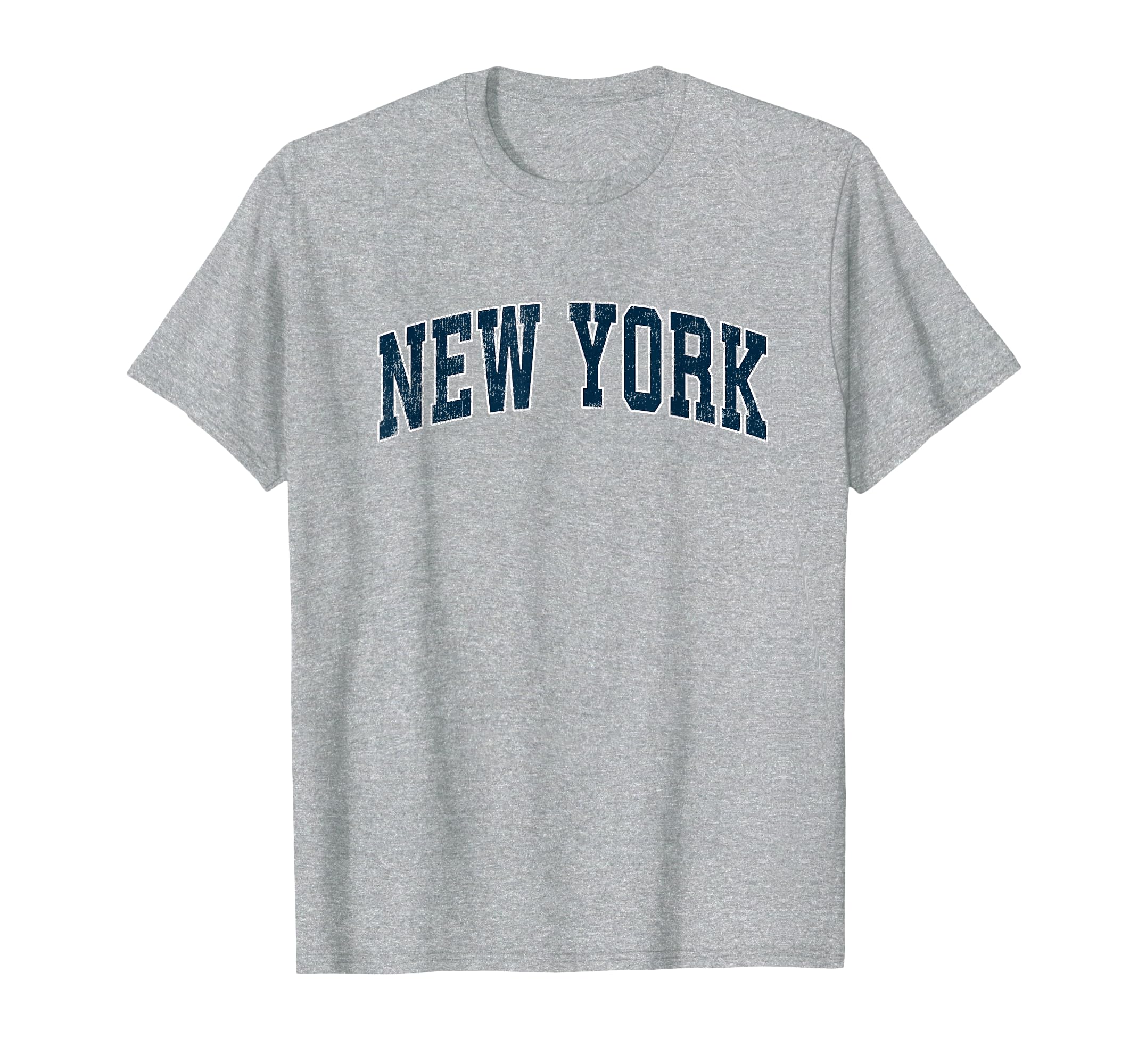 New York Varsity Sports Navy Text T-Shirt - Novelty Apparel Unisex - T-Shirt, Sweatshirt, Hoodie