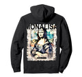Mona Lisa Art Y2K Back Streetwear Hoodie - Minimalist Print for Adults - T-Shirt, Sweatshirt, Hoodie