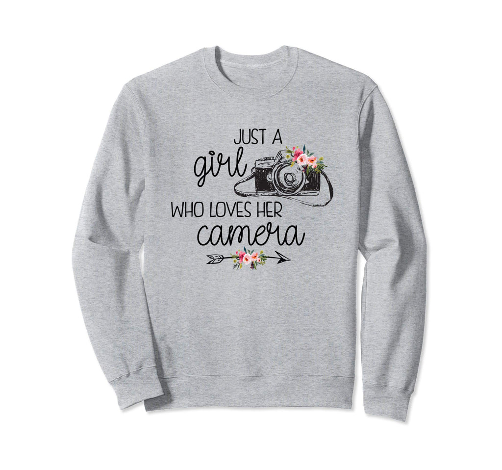 Just Who Loves Her Camera Sweatshirt - Streetwear Style Unisex - T-Shirt, Sweatshirt, Hoodie