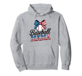 Coquette Bow American Baseball Mom Hoodie - Casual Everyday Wear Unisex - T-Shirt, Sweatshirt, Hoodie