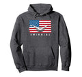 Usa Swimming Distressed Us Flag Hoodie - Custom Art Print Unisex - T-Shirt, Sweatshirt, Hoodie
