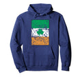 Distressed Shamrock Flag Ireland Hoodie - Trendy Graphic for Adults - T-Shirt, Sweatshirt, Hoodie