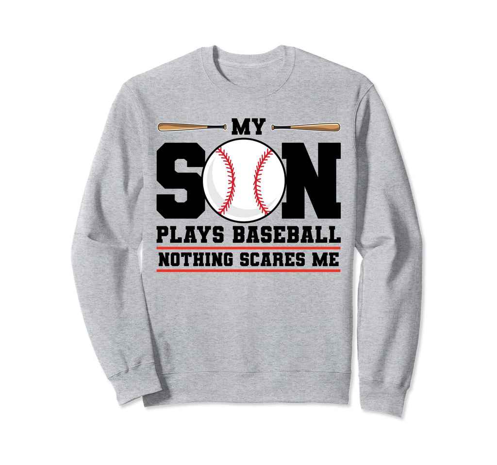 My Son Plays Baseball Nothing Sweatshirt - Minimalist Print for Adults - T-Shirt, Sweatshirt, Hoodie