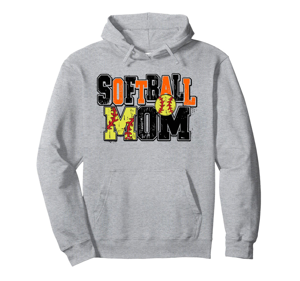 Softball Mom Orange Softball Season Hoodie - Streetwear Style Men Women - T-Shirt, Sweatshirt, Hoodie