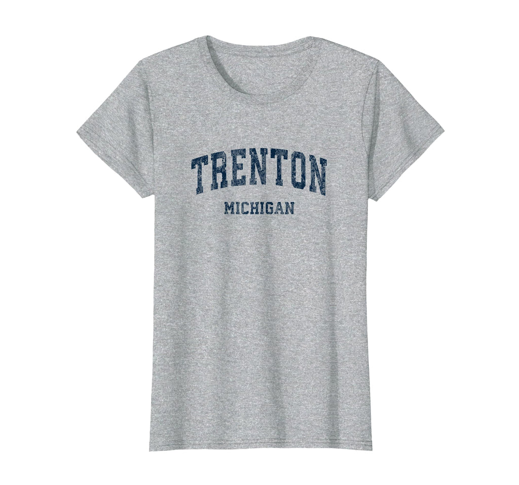 Trenton Michigan Mi Varsity T-Shirt - Casual Everyday Wear Men Women - T-Shirt, Sweatshirt, Hoodie