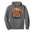 Peace Love Disco Fever 70S Hoodie - Custom Art Print Unisex - T-Shirt, Sweatshirt, Hoodie