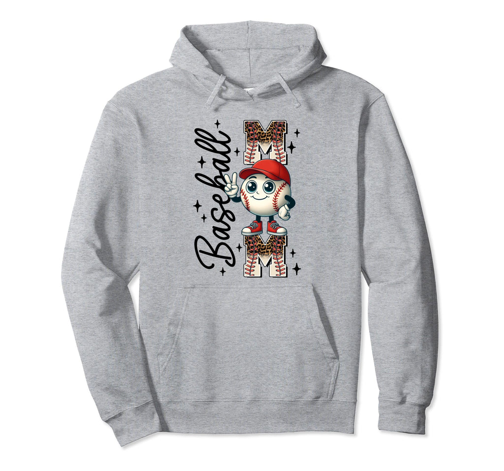 American Baseball Game Fan Baseball Mom Hoodie - Trendy Graphic Unisex - T-Shirt, Sweatshirt, Hoodie