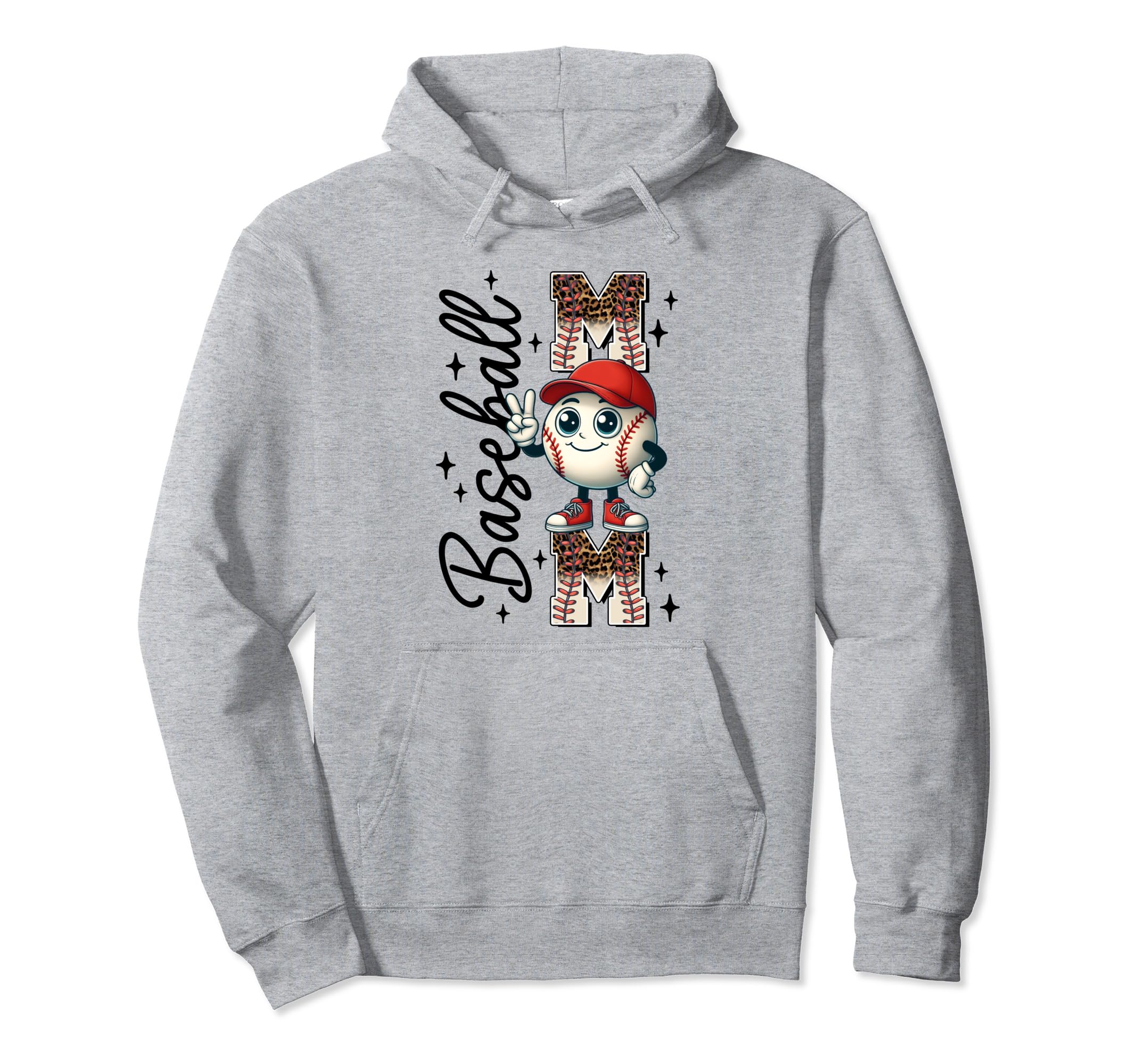American Baseball Game Fan Baseball Mom Hoodie - Trendy Graphic Unisex - T-Shirt, Sweatshirt, Hoodie