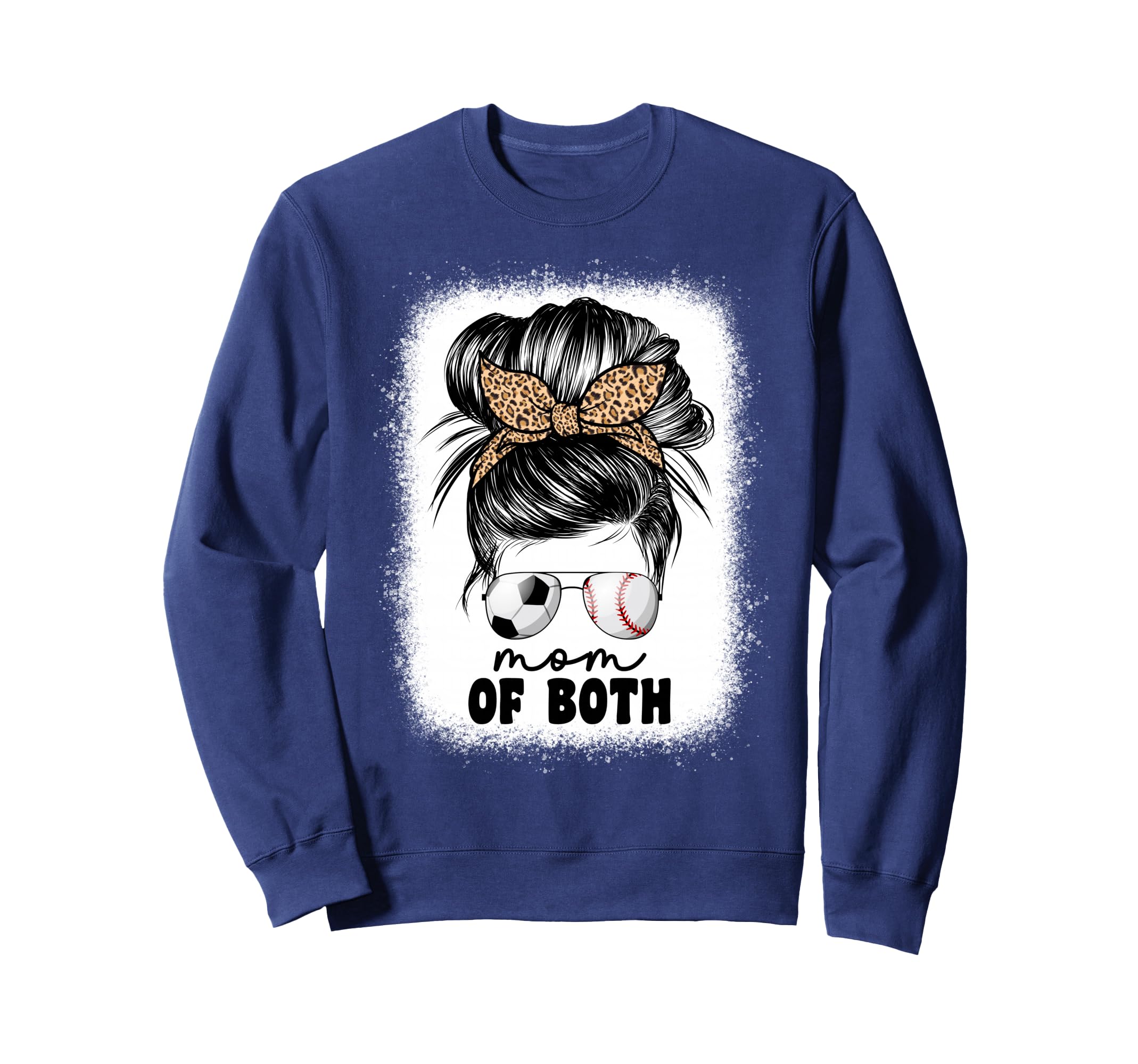 Mom Both Soccer And Baseball Mama Sweatshirt - Streetwear Style Men Women - T-Shirt, Sweatshirt, Hoodie
