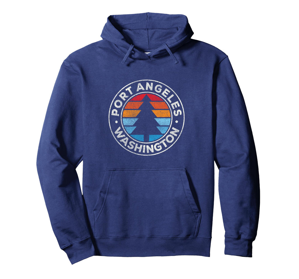 Port Angeles Washington Wa 70S Hoodie - Aesthetic Graphic Men Women - T-Shirt, Sweatshirt, Hoodie