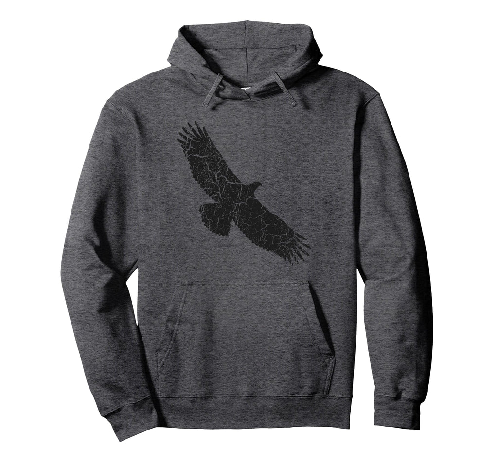 Eagle Distressed Eagle Hoodie - Unique Graphic Unisex - T-Shirt, Sweatshirt, Hoodie