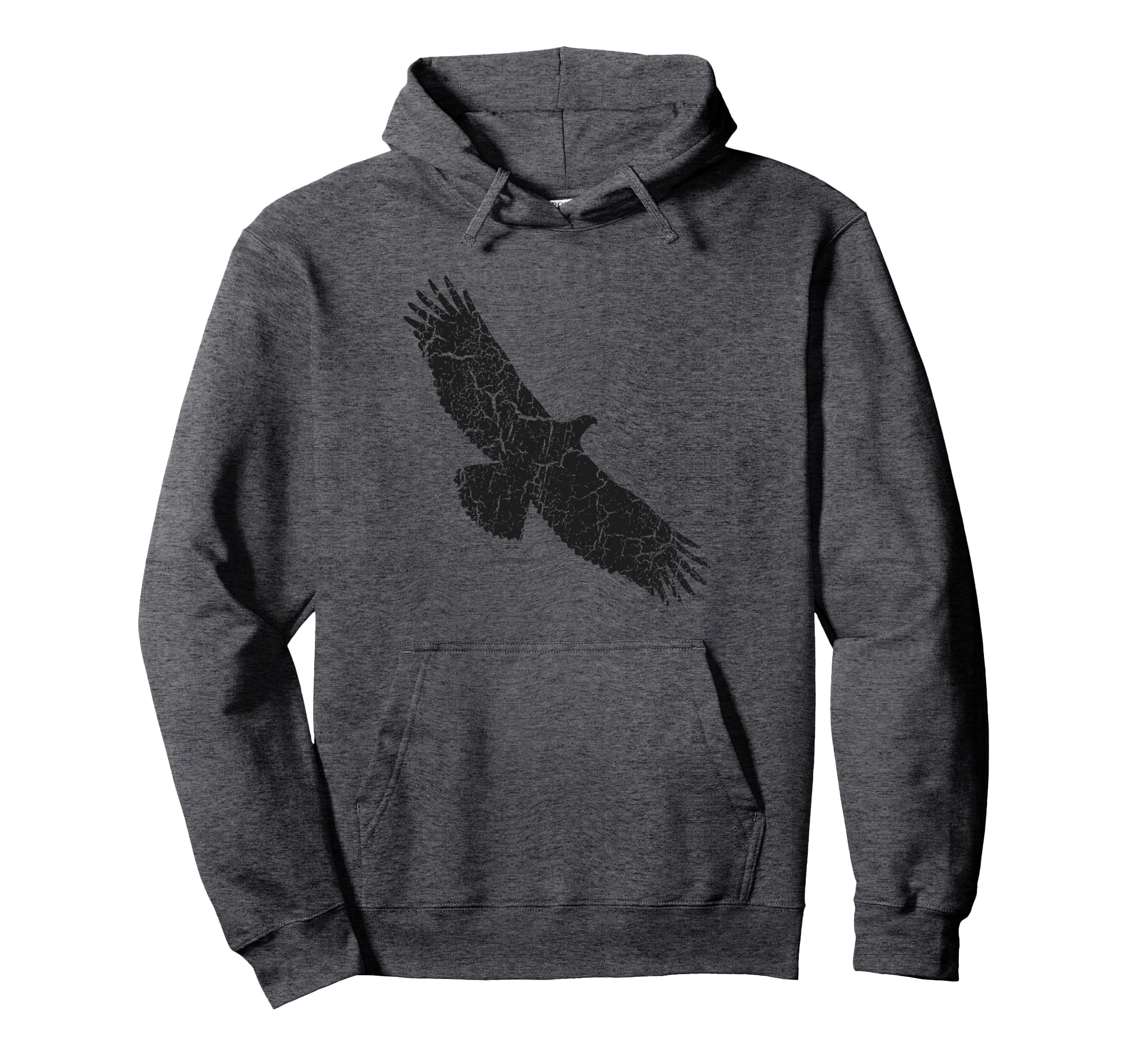Eagle Distressed Eagle Hoodie - Unique Graphic Unisex - T-Shirt, Sweatshirt, Hoodie