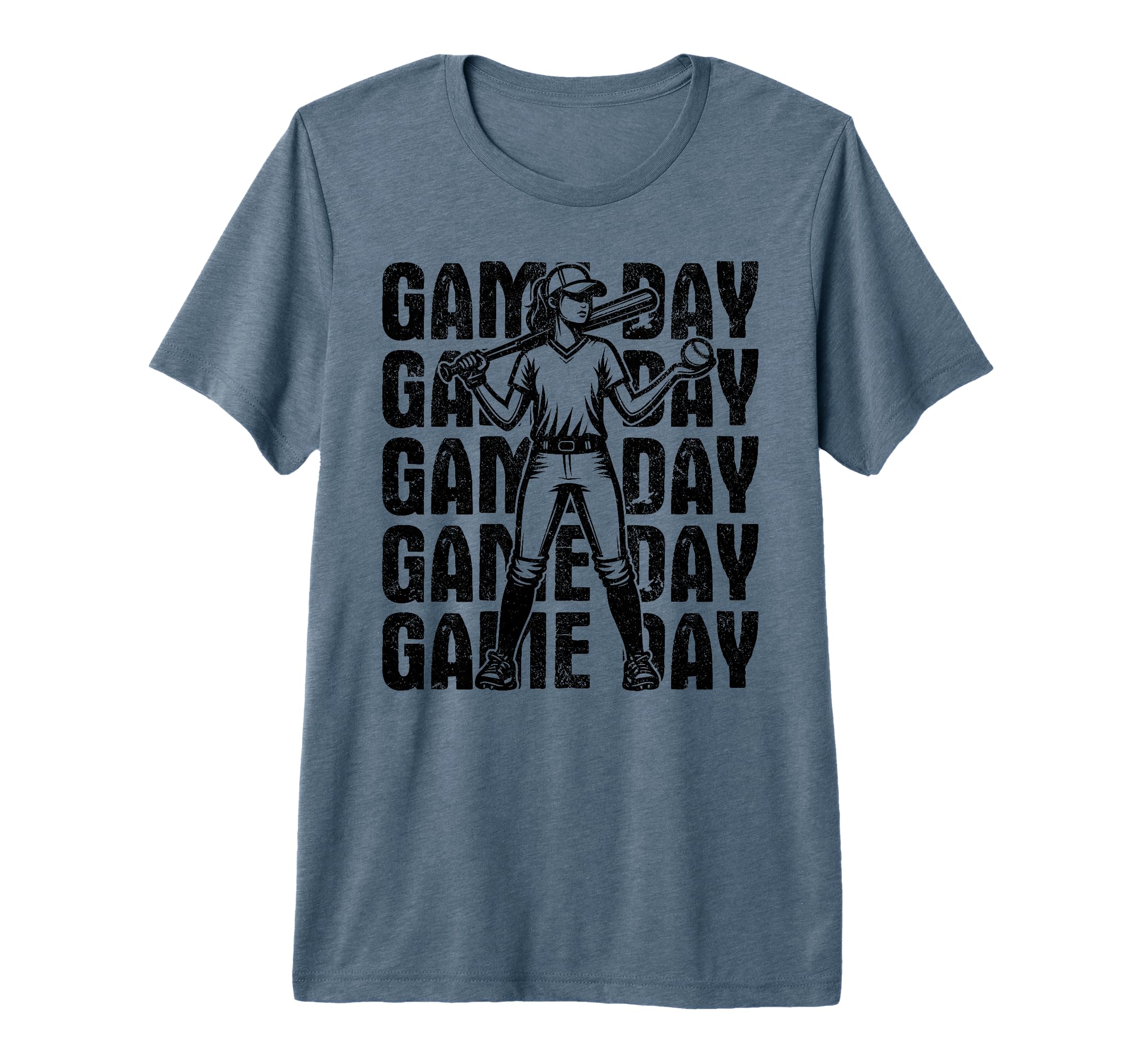 Game Day Softball Softball Mom T-Shirt - Custom Art Print for Adults - T-Shirt, Sweatshirt, Hoodie