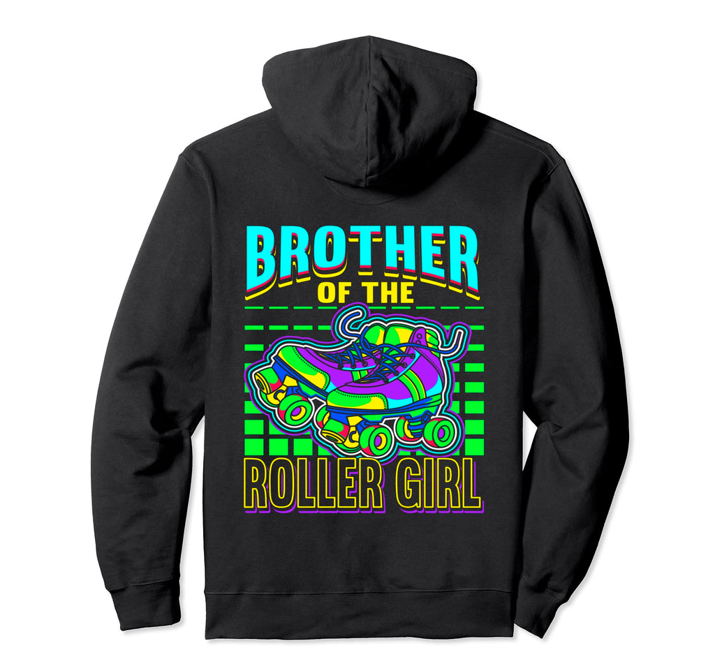 Brother Roller Skates Roller Skating Rink Hoodie - Trendy Graphic Unisex - T-Shirt, Sweatshirt, Hoodie