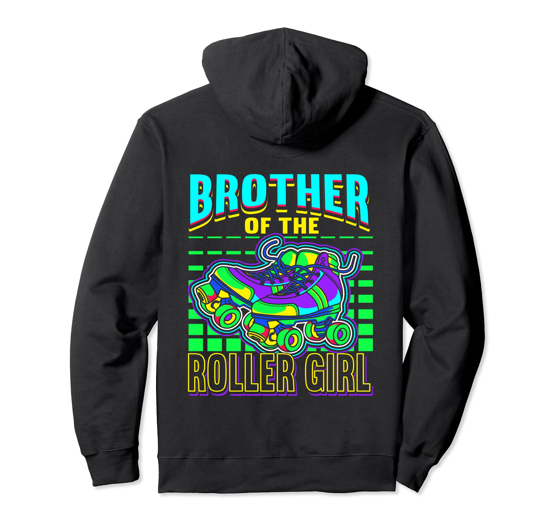 Brother Roller Skates Roller Skating Rink Hoodie - Trendy Graphic Unisex - T-Shirt, Sweatshirt, Hoodie