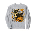 Black And Tan Shiba Inu Halloween Sweatshirt - Trendy Graphic Unisex - T-Shirt, Sweatshirt, Hoodie