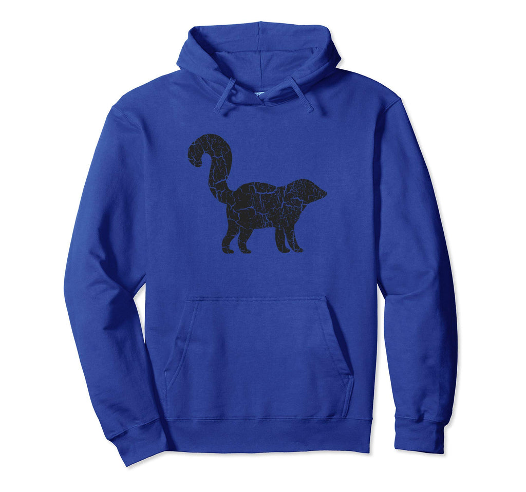 Skunk Distressed Skunk Hoodie - Unique Graphic Unisex - T-Shirt, Sweatshirt, Hoodie