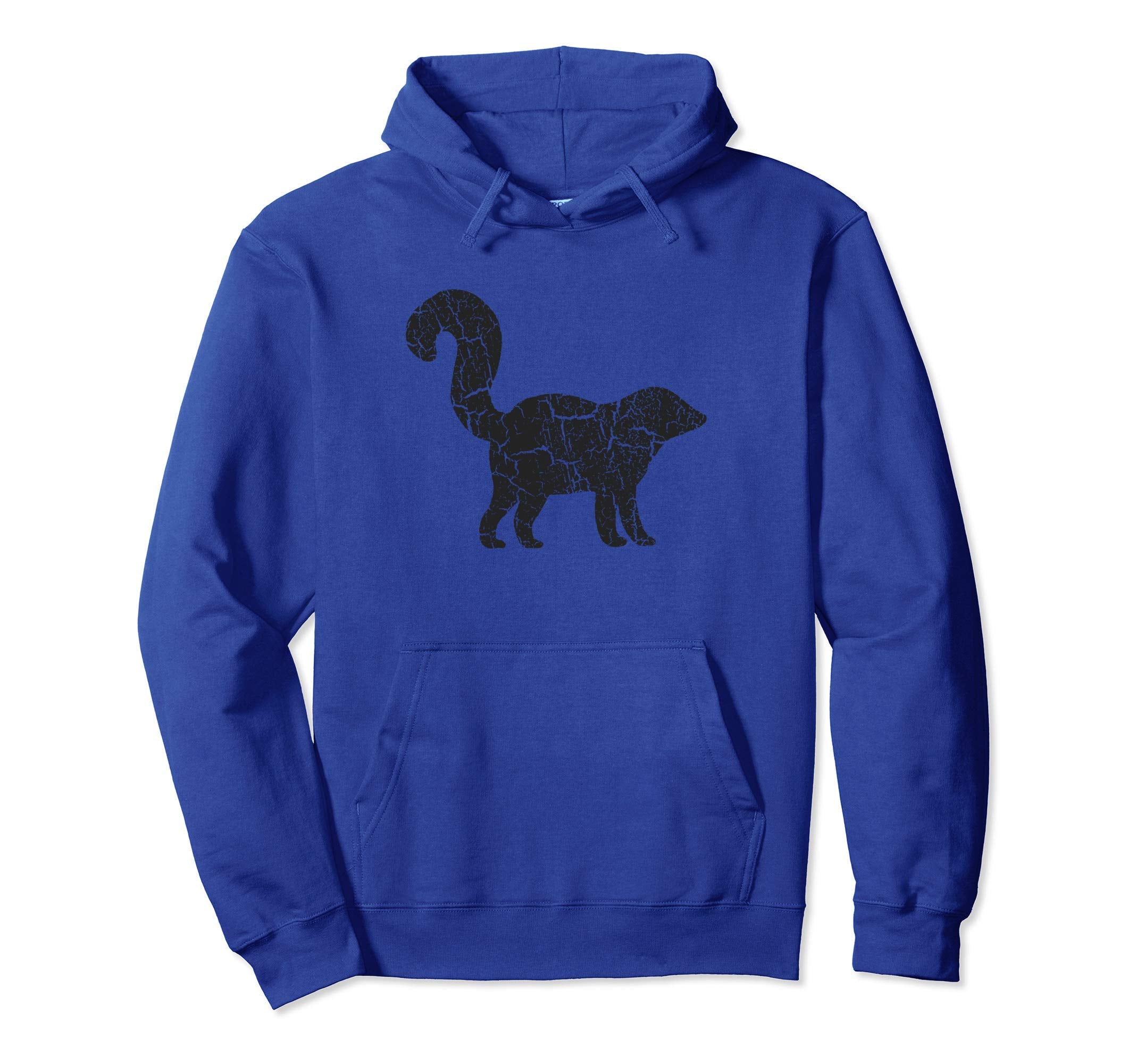 Skunk Distressed Skunk Hoodie - Unique Graphic Unisex - T-Shirt, Sweatshirt, Hoodie